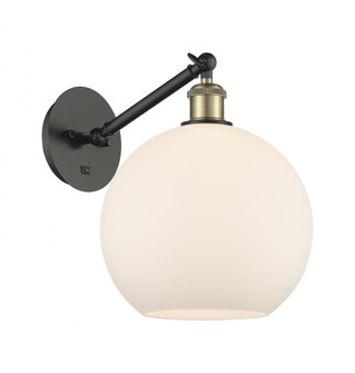 Athens - 1 Light - 10 inch - Black Antique Brass - Adjustable - Sconce (3442|317-1W-BAB-G121-10)