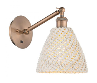 Bristol Natural - 1 Light - 8 inch - Antique Copper - Sconce (3442|317-1W-AC-NBD-75-NAT)