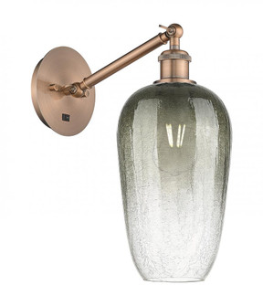 Brookhaven Flute - 1 Light - 7 inch - Antique Copper - Sconce (3442|317-1W-AC-G484-7SL)