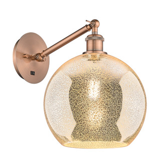Athens - 1 Light - 10 inch - Antique Copper - Adjustable - Sconce (3442|317-1W-AC-G128-10)