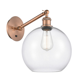 Athens - 1 Light - 10 inch - Antique Copper - Adjustable - Sconce (3442|317-1W-AC-G122-10)