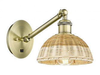 Bristol Natural II - 1 Light - 8 inch - Antique Brass - Sconce (3442|317-1W-AB-NBD2-75-NAT)