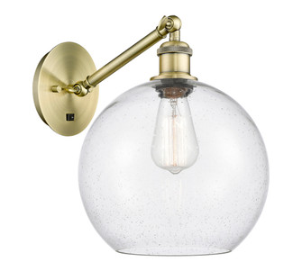Athens - 1 Light - 10 inch - Antique Brass - Adjustable - Sconce (3442|317-1W-AB-G124-10)