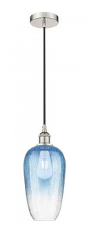 Brookhaven Flute - 1 Light - 7 inch - Polished Nickel - Cord hung - Mini Pendant (3442|616-1P-PN-G484-7SB)