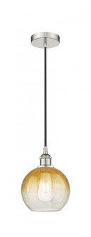 Brookhaven Globe - 1 Light - 8 inch - Polished Nickel - Cord hung - Mini Pendant (3442|616-1P-PN-G483-8AM)