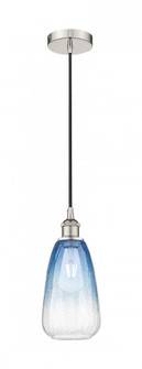 Brookhaven Almond - 1 Light - 6 inch - Polished Nickel - Cord hung - Mini Pendant (3442|616-1P-PN-G480-6SB)