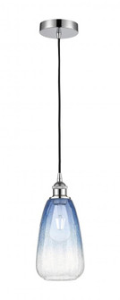 Brookhaven Almond - 1 Light - 6 inch - Polished Chrome - Cord hung - Mini Pendant (3442|616-1P-PC-G480-6SB)