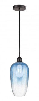 Brookhaven Flute - 1 Light - 7 inch - Oil Rubbed Bronze - Cord hung - Mini Pendant (3442|616-1P-OB-G484-7SB)