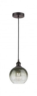 Brookhaven Globe - 1 Light - 8 inch - Oil Rubbed Bronze - Cord hung - Mini Pendant (3442|616-1P-OB-G483-8SL)