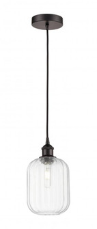 Preston Cylinder - 1 Light - 7 inch - Oil Rubbed Bronze - Cord hung - Mini Pendant (3442|616-1P-OB-G460-7CL)