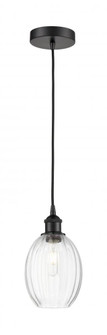 Preston Bulb - 1 Light - 6 inch - Matte Black - Cord hung - Mini Pendant (3442|616-1P-BK-G459-6CL)
