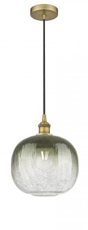 Brookhaven Sphere - 1 Light - 11 inch - Brushed Brass - Cord hung - Mini Pendant (3442|616-1P-BB-G481-10SL)