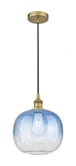 Brookhaven Sphere - 1 Light - 11 inch - Brushed Brass - Cord hung - Mini Pendant (3442|616-1P-BB-G481-10SB)