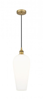 Chelsea - 1 Light - 8 inch - Brushed Brass - Cord hung - Mini Pendant (3442|616-1P-BB-G456-8WH)