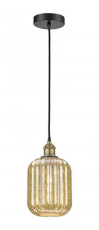 Preston Cylinder - 1 Light - 7 inch - Black Antique Brass - Cord hung - Mini Pendant (3442|616-1P-BAB-G460-7ME)