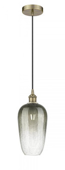 Brookhaven Flute - 1 Light - 7 inch - Antique Brass - Cord hung - Mini Pendant (3442|616-1P-AB-G484-7SL)