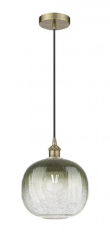 Brookhaven Sphere - 1 Light - 11 inch - Antique Brass - Cord hung - Mini Pendant (3442|616-1P-AB-G481-10SL)