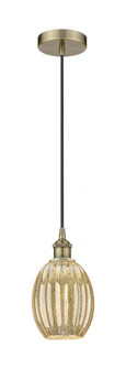 Preston Bulb - 1 Light - 6 inch - Antique Brass - Cord hung - Mini Pendant (3442|616-1P-AB-G459-6ME)