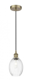 Preston Bulb - 1 Light - 6 inch - Antique Brass - Cord hung - Mini Pendant (3442|616-1P-AB-G459-6CL)