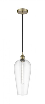 Chelsea - 1 Light - 8 inch - Antique Brass - Cord hung - Mini Pendant (3442|616-1P-AB-G456-8CL)