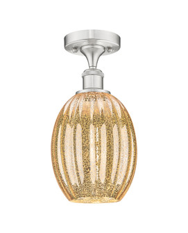Preston Bulb - 1 Light - 6 inch - Brushed Satin Nickel - Semi-Flush Mount (3442|616-1F-SN-G459-6ME)