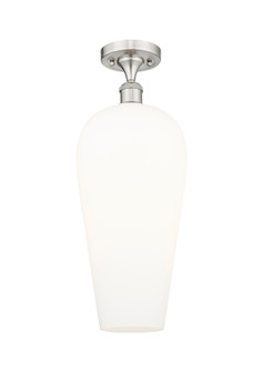 Chelsea - 1 Light - 8 inch - Brushed Satin Nickel - Semi-Flush Mount (3442|616-1F-SN-G456-8WH)