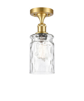 Candor - 1 Light - 5 inch - Satin Gold - Semi-Flush Mount (3442|616-1F-SG-G352)