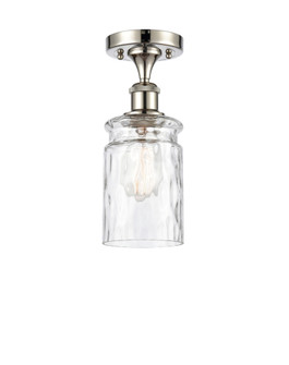 Candor - 1 Light - 5 inch - Polished Nickel - Semi-Flush Mount (3442|616-1F-PN-G352)