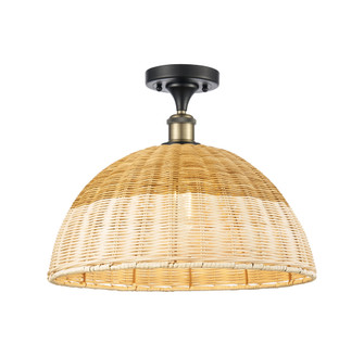 Bristol Natural II - 1 Light - 16 inch - Black Antique Brass - Semi-Flush Mount (3442|616-1F-BAB-NBD2-16-NAT)