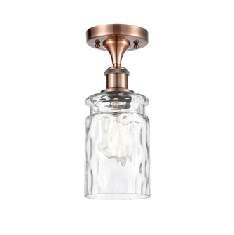 Candor - 1 Light - 5 inch - Antique Copper - Semi-Flush Mount (3442|616-1F-AC-G352)