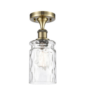 Candor - 1 Light - 5 inch - Antique Brass - Semi-Flush Mount (3442|616-1F-AB-G352)