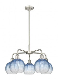 Brookhaven Globe - 5 Light - 26 inch - Satin Nickel - Stem hung - Chandelier (3442|516-5CR-SN-G483-8SB)