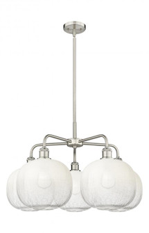 Brookhaven Sphere - 5 Light - 29 inch - Satin Nickel - Stem hung - Chandelier (3442|516-5CR-SN-G481-10OP)