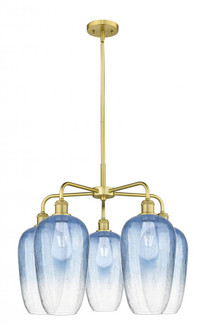 Brookhaven Flute - 5 Light - 26 inch - Satin Gold - Stem hung - Chandelier (3442|516-5CR-SG-G484-7SB)