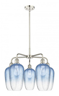 Brookhaven Flute - 5 Light - 26 inch - Polished Nickel - Stem hung - Chandelier (3442|516-5CR-PN-G484-7SB)