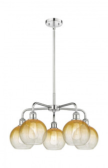 Brookhaven Globe - 5 Light - 26 inch - Polished Chrome - Stem hung - Chandelier (3442|516-5CR-PC-G483-8AM)