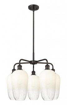 Brookhaven Flute - 5 Light - 26 inch - Oil Rubbed Bronze - Stem hung - Chandelier (3442|516-5CR-OB-G484-7OP)