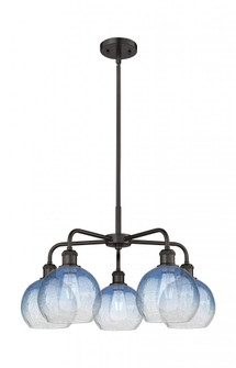 Brookhaven Globe - 5 Light - 26 inch - Oil Rubbed Bronze - Stem hung - Chandelier (3442|516-5CR-OB-G483-8SB)
