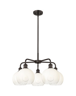 Brookhaven Globe - 5 Light - 26 inch - Oil Rubbed Bronze - Stem hung - Chandelier (3442|516-5CR-OB-G483-8OP)