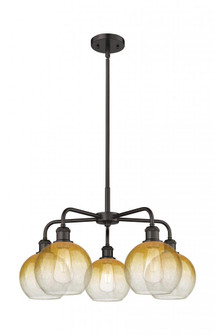 Brookhaven Globe - 5 Light - 26 inch - Oil Rubbed Bronze - Stem hung - Chandelier (3442|516-5CR-OB-G483-8AM)
