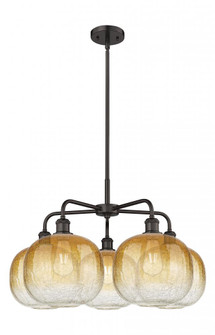 Brookhaven Sphere - 5 Light - 29 inch - Oil Rubbed Bronze - Stem hung - Chandelier (3442|516-5CR-OB-G481-10AM)