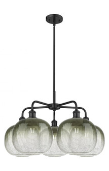 Brookhaven Sphere - 5 Light - 29 inch - Matte Black - Stem hung - Chandelier (3442|516-5CR-BK-G481-10SL)