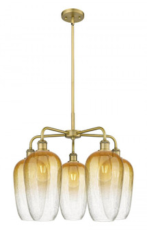 Brookhaven Flute - 5 Light - 26 inch - Brushed Brass - Stem hung - Chandelier (3442|516-5CR-BB-G484-7AM)