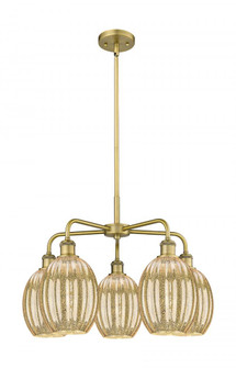 Preston Bulb - 5 Light - 25 inch - Brushed Brass - Stem hung - Chandelier (3442|516-5CR-BB-G459-6ME)