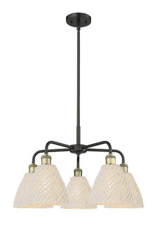 Bristol Natural - 5 Light - 26 inch - Black Antique Brass - Stem hung - Chandelier (3442|516-5CR-BAB-NBD-75-NAT)