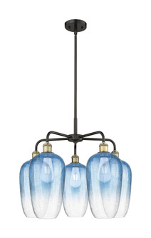 Brookhaven Flute - 5 Light - 26 inch - Black Antique Brass - Stem hung - Chandelier (3442|516-5CR-BAB-G484-7SB)