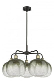 Brookhaven Sphere - 5 Light - 29 inch - Black Antique Brass - Stem hung - Chandelier (3442|516-5CR-BAB-G481-10SL)