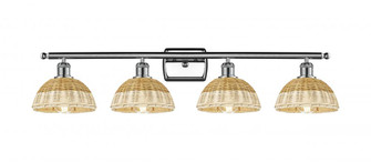 Bristol Natural II - 4 Light - 38 inch - Polished Chrome - Bath Vanity Light (3442|516-4W-PC-NBD2-75-NAT)