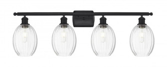 Preston Bulb - 4 Light - 36 inch - Matte Black - Bath Vanity Light (3442|516-4W-BK-G459-6CL)