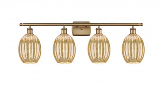 Preston Bulb - 4 Light - 36 inch - Brushed Brass - Bath Vanity Light (3442|516-4W-BB-G459-6ME)